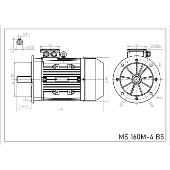Silnik elektryczny 11kW 1400 obr/min. 160 B5